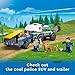 LEGO City Mobile Police Dog Training 60369, SUV Toy Car with Trailer, Obstacle Course and Puppy Figures, Animal Playset for Boys and Girls Ages 5 Plus