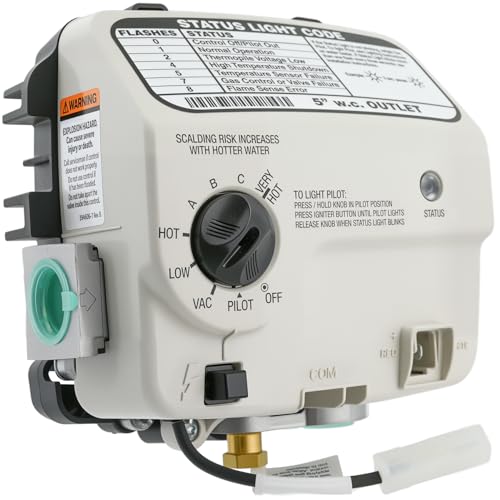 WT8840B1000 Upgraded Water Heater Gas Standing Pilot Control Valve(OEM) Compatible with Honeywell Resideo etc. Replaceable Part Numbers: WV8840B1042 WV8840B1109 WV8840B1110.