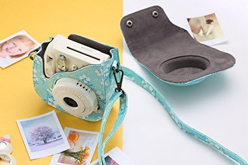 Katia Camera Case Bag Compatible for Fujifilm Instax Mini 11/9/ 8+/ 8 Instant Film Camera with Shoulder Strap and Photo Accessories Pocket - Kapok