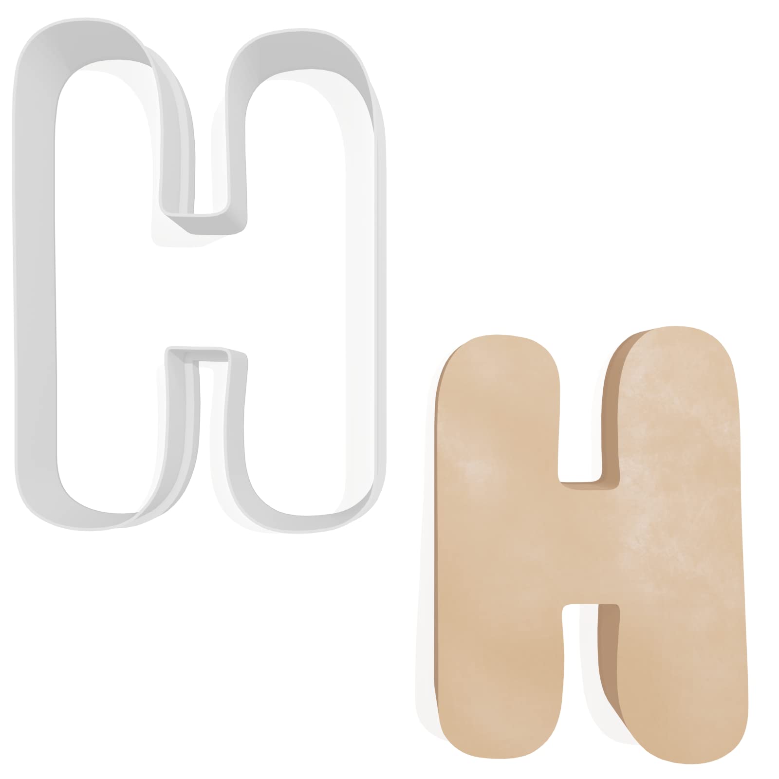 Letter H Cookie Cutter - 3 Sizes