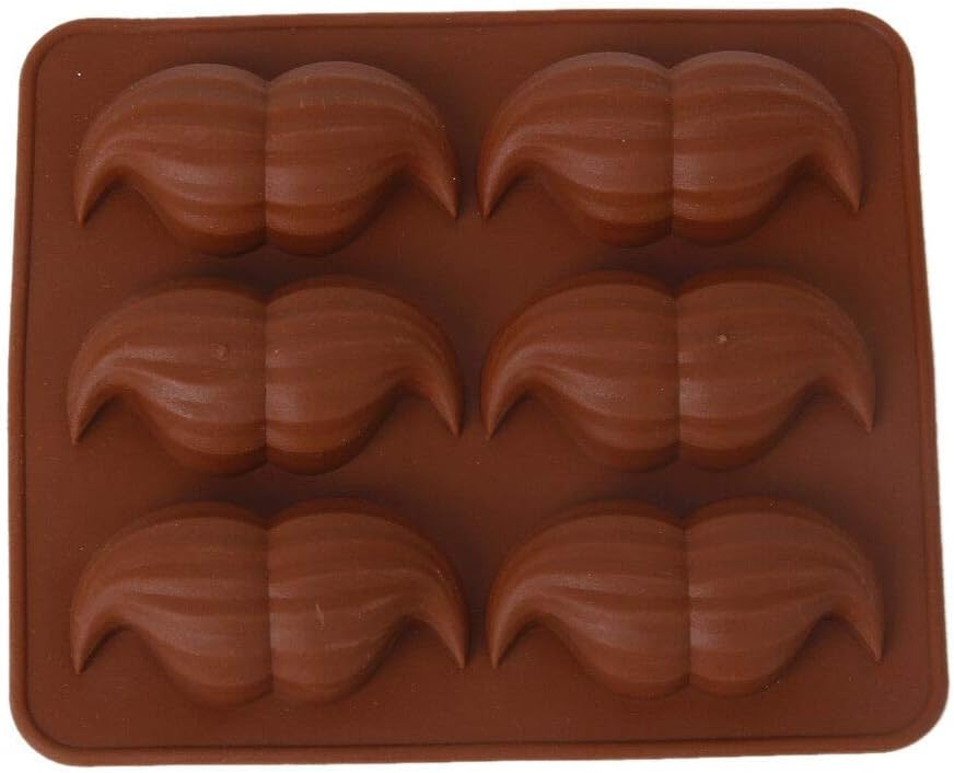 Ketsicart Elegant Beard Mustache Style Silicone Ice Cube Mold Tray