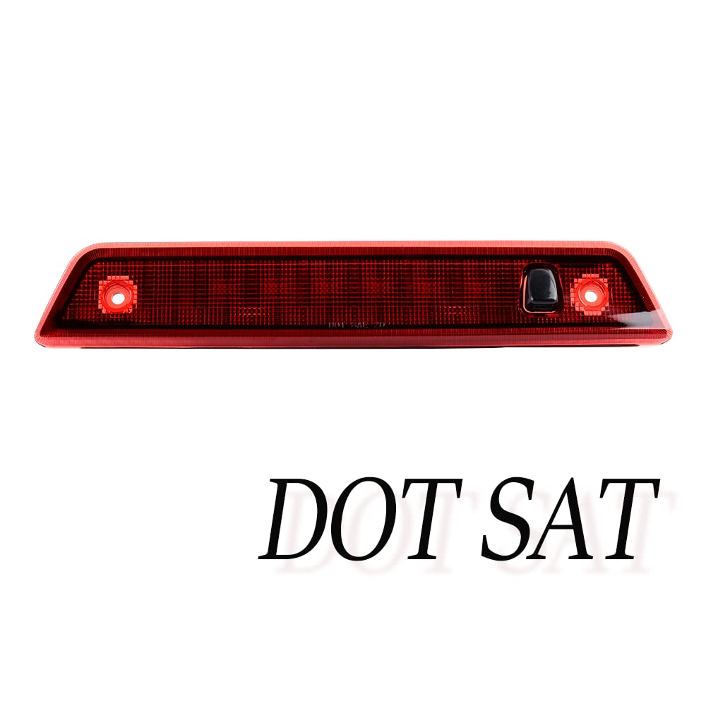 AIVYNA Luce di Arresto del Freno Posteriore A LED con Montaggio Alto E Terza Coda per Jeep Grand Cherokee 2005-2010,Rosso