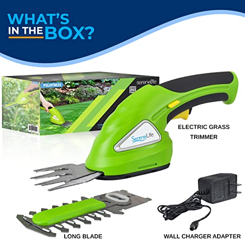 Pyle PSLHTM25.5 Cordless Handheld Grass Cutter Shears | Portable Lightweight Electric Hedge Shrubbery Trimmer | Hand Held Garden Clippers Powered thumb #6