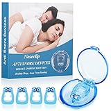 Snore Stopper Anti Snoring Devices Silicone Magnetic Anti Snoring Nose Clip, Help Stop Snoring, Quie