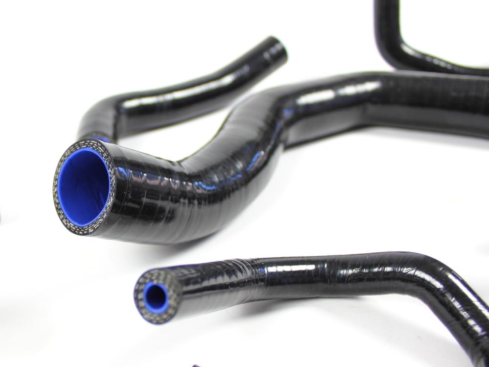 Set di 19 tubi per acqua di raffreddamento, tubo in silicone, per acqua di raffreddamento, materiale in silicone fino a circa 12,0 bar, per 2,0 l, 220 CV/230PS A3/S3 10100075