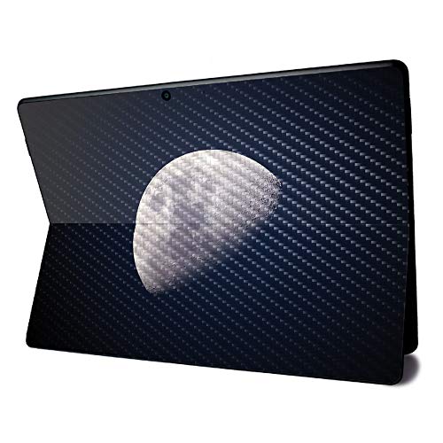 Image of MightySkins Carbon Fiber Skin for Microsoft Surface Pro X - Moon | Textured Carbon Fiber Finish | Easy to Apply, Remove, and Change Styles | Made in The USA