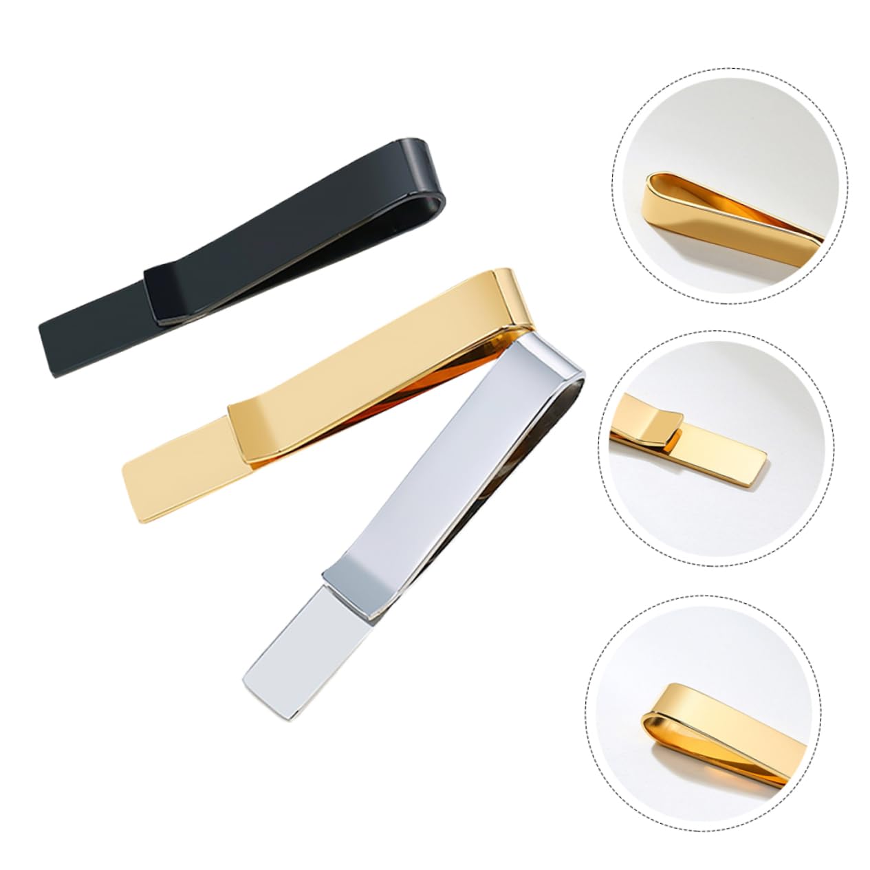 Clip De Corbata De Acero Inoxidable Oro Pinza Para Sujetar Corbatas Cuello Atar Sujetacorbata Para Cualquier Ocasión Clip De Corbata De Moda Barra De Corbata