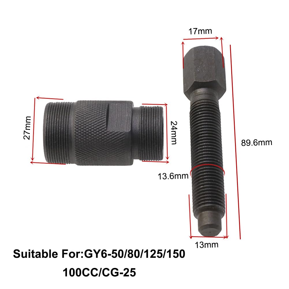 Ściągacz koła zamachowego, ściągacz koła zamachowego motocyklowego, magnetyczny ściągacz koła zamachowego do motocykla, M27 x M24 Magnetyczne narzędzie do usuwania koła zamachowego, naprawa narzędzia