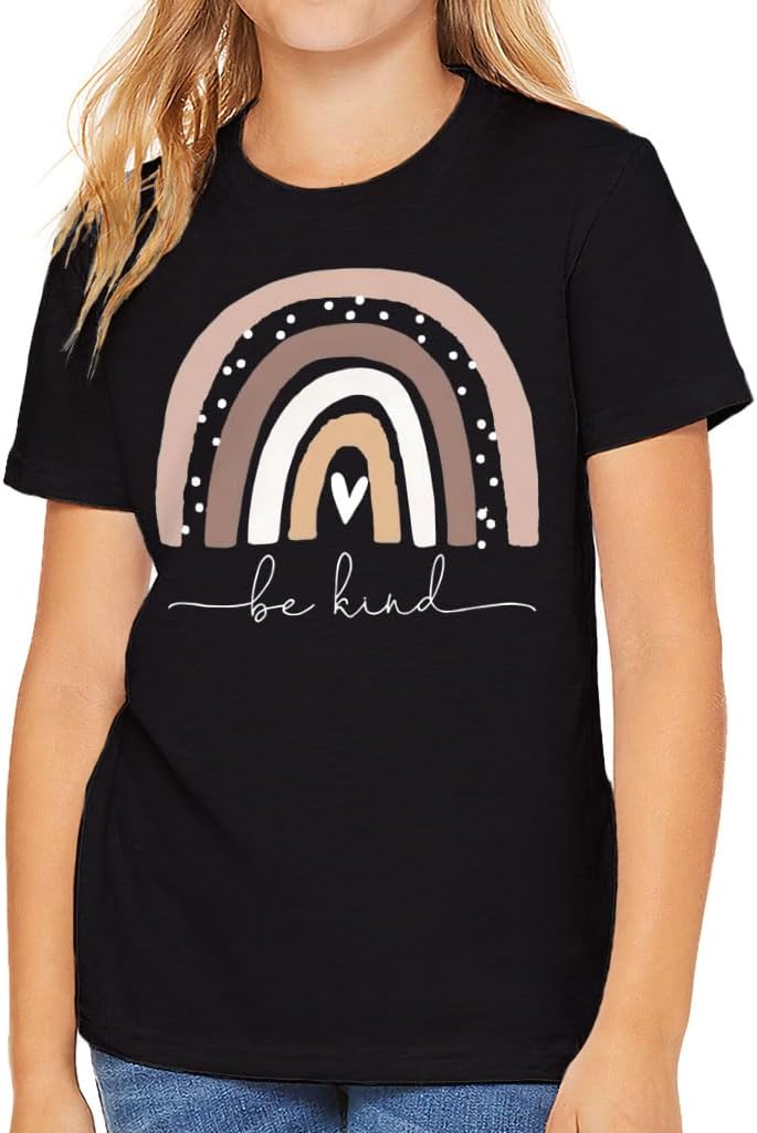 Rainbow Be Kind Kids' T-Shirt - Be Kind Print - Inspirational Stuff