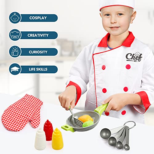Disfraz de Chef para Niños con Juguetes de Cocina miniatura 5