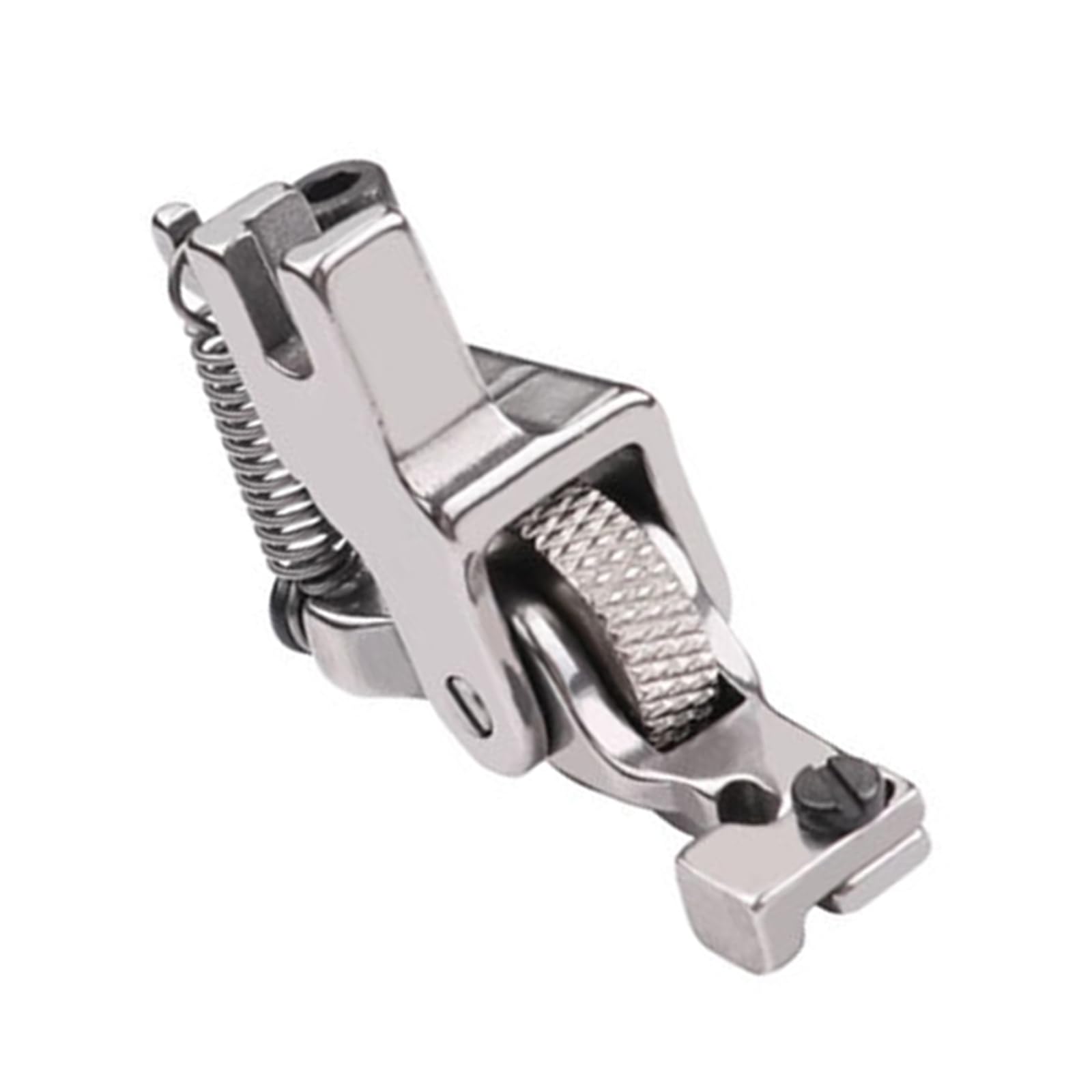 Professional Invisible Zippers Presser Foot Attachment for Flatbed Sewing Machine Adjustable Steel Roller Presser Foot Steel Invisible Zippers Sewing