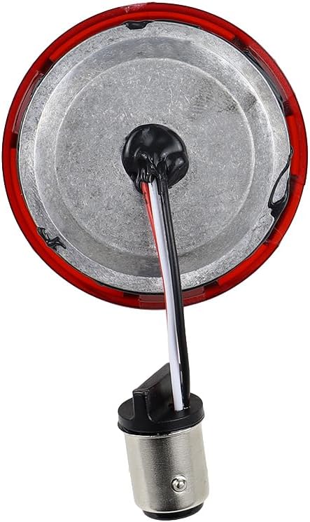 ZYTC 2" LED Turn Signals w/Running Light Red Case Bullet Style Front 1157 LED Turn Signal Kit Red Light for Harley