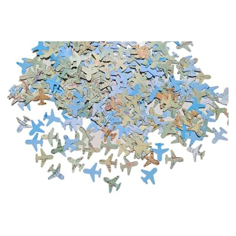 Airplane Shaped Confetti for Travel Decor Cover