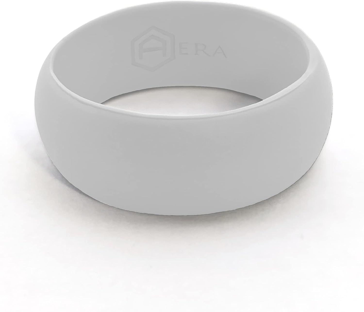 AERA Silicone Wedding Ring Band for Men - Thin, Breathable, Classic Design Rubber Ring