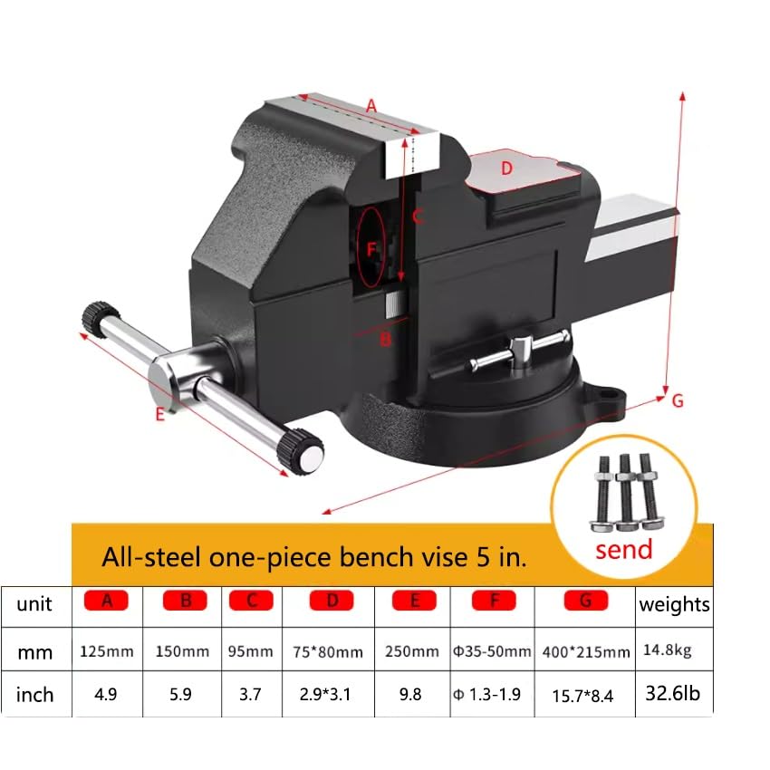 Amazon.co.jp: 万力、万力6インチの頑丈な万力、8インチの精密万力、万