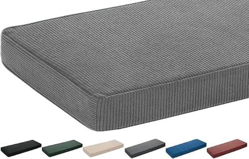 ���O�p �x���`�N�b�V���� 5cm�� �������H �R�[�h���n �􂦂� ����~�ߕt�� ���O���\�J�o�[ �t�@�X�i�[�� 50D�����x�t�H�[�� UV�J�b�g �F�򂹖h�~ �K�[�f���x���` �e���X �o���R�j�[ �u�����R ���E���W(Grau,160x55cm x5cmTh