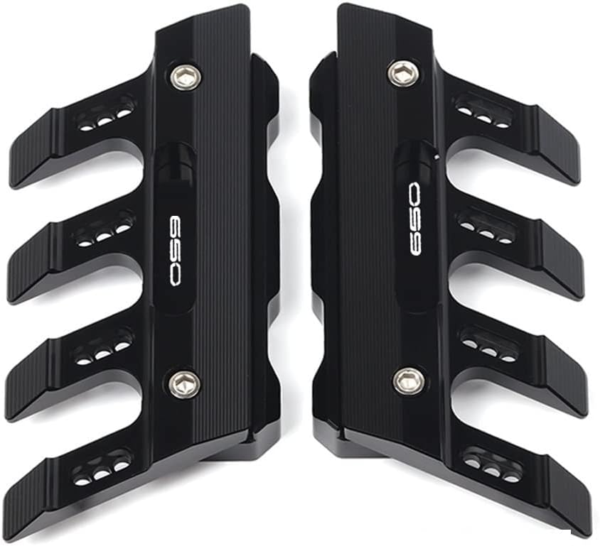 SCUUBE for Kawasaki Z650 Z 650 Motorcycle Fall Side Guard Front Fork Protector Front Fender Protection Block Side Guard CNC Aluminum Motorcycle Accessories (Color : Black)