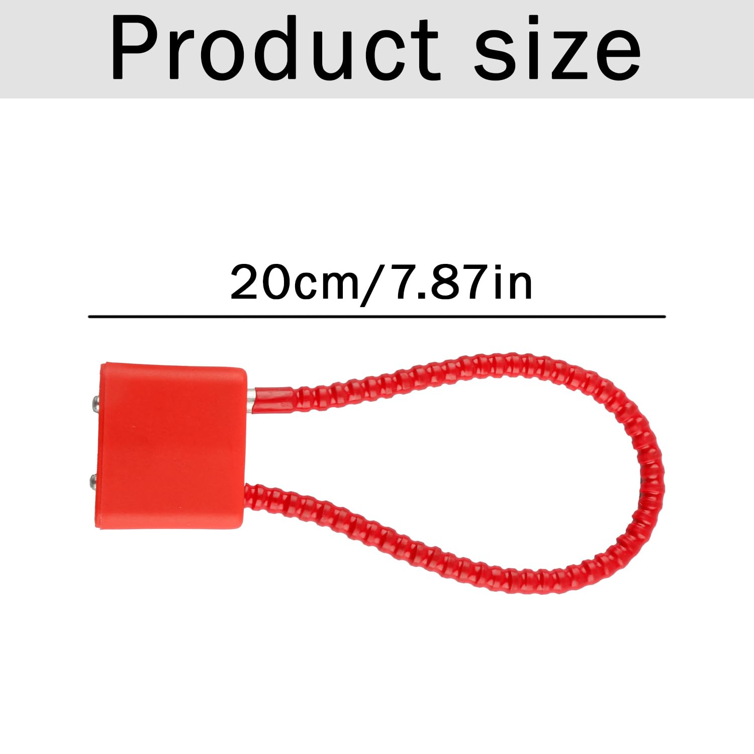 Tabanzhe Long Steel Rope Padlocks with Keys, 2PCS 20cm Cable Heavy Duty Locks for Suitcase Luggage, Gate, Bicycle, Gym Locker - Image 2