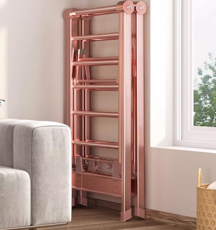 Support à vêtements compact pour sécher le linge sans encombrer la maison