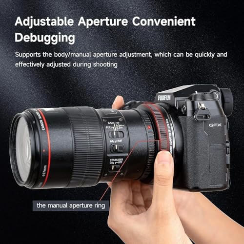 Image of VILTROX EF-GFX Pro Lens Adapter EF Mount to GFX Mount Lens Adapter Converter Ring for Canon EF /EF-S Series Lens to Fuji GFX-Mount Medium Format Camera GFX 100 100S 50S 50SII 50R