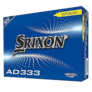 Srixon Ad333 Bola DE Golf, Hombre, Amarillo, Uniq Size