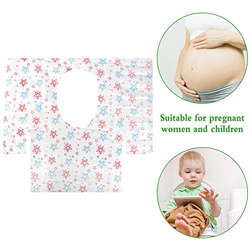 Fumanduo 20 Stück Toilette auflage Toiletten Sitzbezug Übergroßer XL WC-Sitz Matte Toilettenpapier Pad Reise wasserdichte Disposable Toilet Seat Cover Einzeln Verpackt – Bild 5