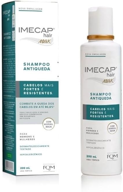 Imecap Hair Max Shampoo Antiqueda 200ml - Combate a Queda dos Cabelos ...
