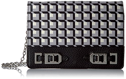 Nine West Gleam Team Slgs Clutch Wallet, Neutral/Multi/Black