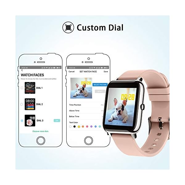 Smart Watch, Reloj Inteligente con Oxígeno Sanguíneo Frecuencia Cardíaca, para Android iOS - Imagen 5