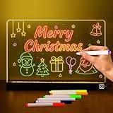 Tableta de escritura de dibujo con 1 agujero pretaladrados y soporte de acero inoxidable desmontable. Con su cable USB de 150 cm compatible con todos los puertos de 5 V/1 A, tu pizarra de dibujo con luz funciona sin necesidad de pilas – solo conéctala y deja volar tu creatividad