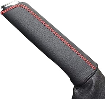 Compatible with Volkswagen Jetta 2011-2016 / Golf 2015 2016 / Beetle Passat 2012-2016 Leather Cover for Hand-Brake Levels Handle-bar Parking Accessories Black
