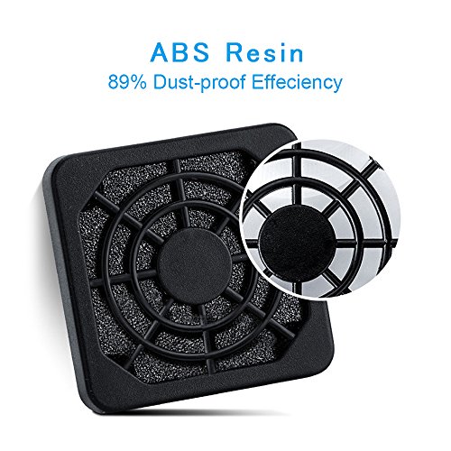 [2 Pack] Eluteng 40Mm Fan Filter Dustproof Cover Usb Cooling Ventilator Plastic Grill 40 * 40Mm Usb Fan Blower Mesh Kit Compatible For Diy 4Cm Computer Case Fan Dirt Filtering #TOP2
