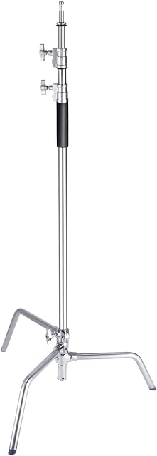 Neewer Stainless Steel Heavy Duty C-Stand, 5-10 feet/1.5-3 Meters Adjustable Photographic Sturdy Tripod for Reflectors, Softboxes, Monolights, Umbrellas