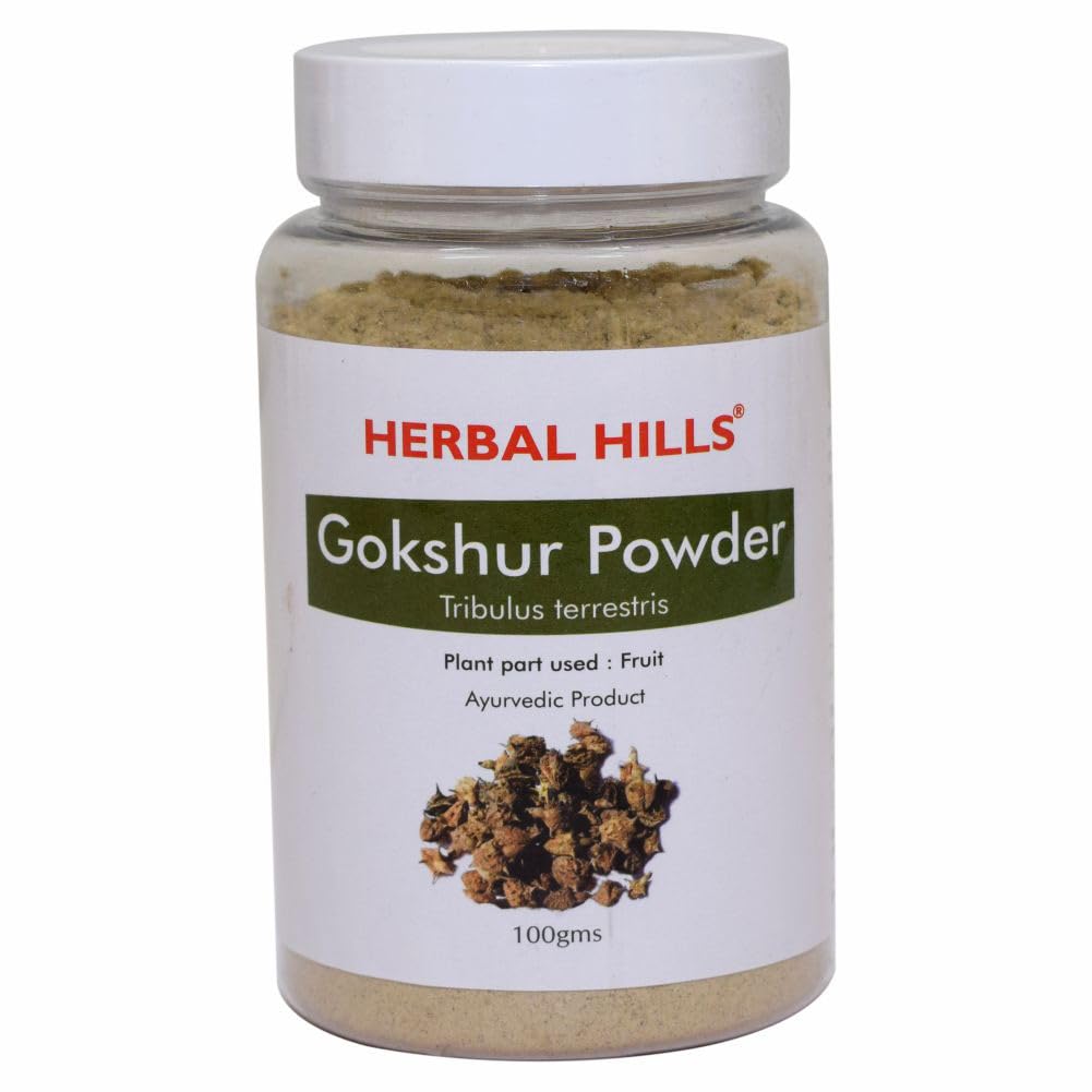HERBAL HILLS Gokshur Powder | Gokshura Powder | Tribulus Terrestris Fruit Powder - 100g, Natural (B08331YL7X) Amazon Price History, Amazon Price Tracker