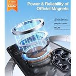 TORRAS Strong Magnetic & Seamless Stand for Samsung Galaxy S25 Ultra Case, Fit for MagSafe, Mil-Grade Drop Protection, Kickstand for Samsung Galaxy S25 Ultra Case, Translucent Back/Black Edge - Image 2