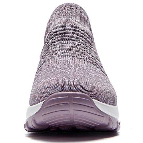 Image of Slow Man Women's Walking Shoes Sock Sneakers - Mesh Slip On Air Cushion Lady Girls Modern Jazz Dance Easy Shoes Platform Loafers