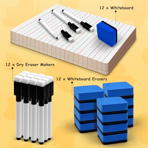 40% Off 12-Piece Dry Erase Board Set for Classroom - Image 5