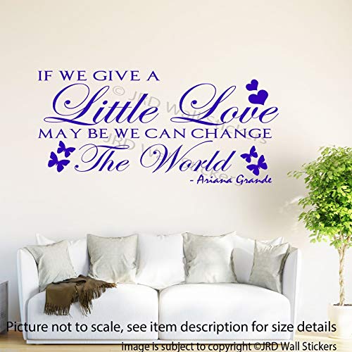 If You Give a Little Love song Wall Stickers, Love Quote Vinyl Wall