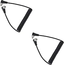 2 PC Flash Cable Spiral Cable Up to 30-100 cm for Connecting Camera and Flash
