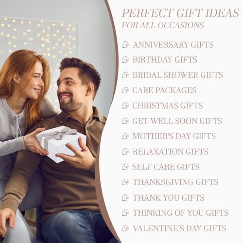 spa gifts for women bath and body gift basket mothers day gifts coconut lavender home spa set self care gift for mom sister her wife birthday gifts spa kit care package thank you gift