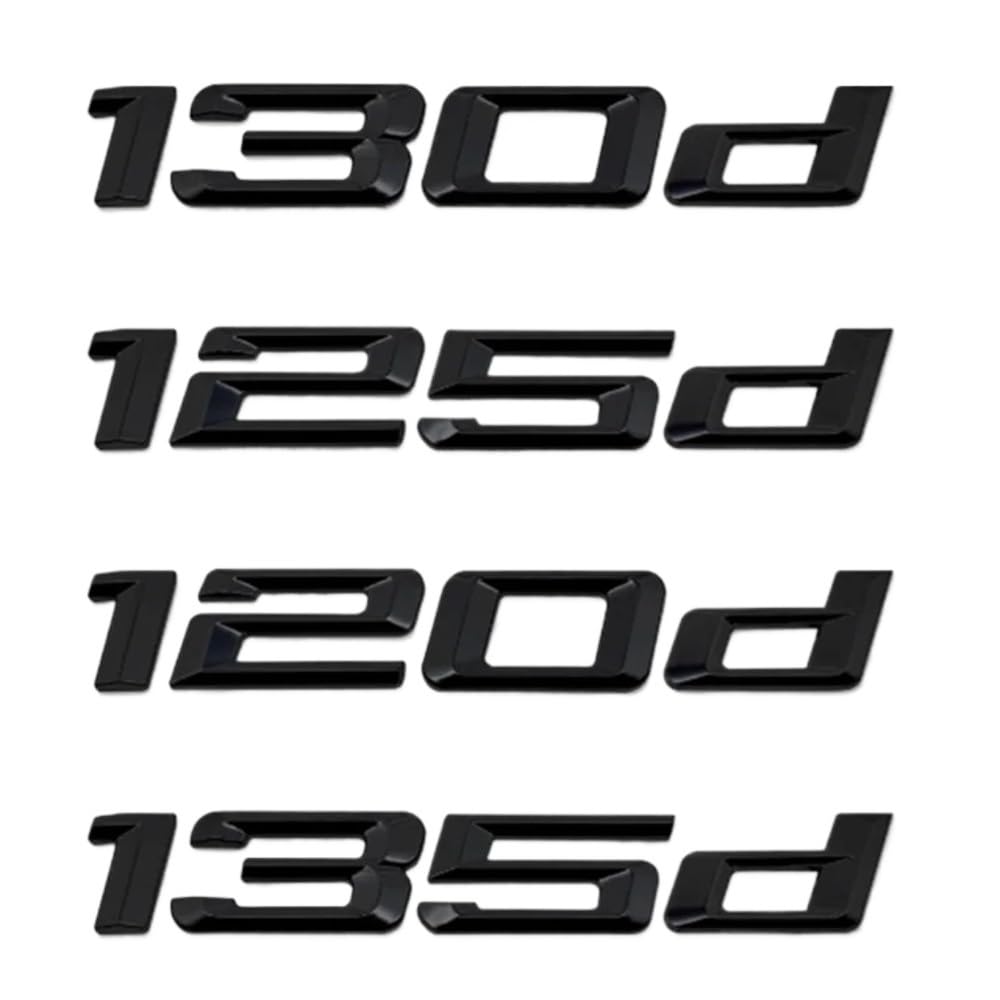 Lettres chromées 130d idéales pour personnaliser votre BMW série 1 F20