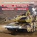 Yoyoom RC Tank That Shoots, 2.4GHz Military Vehicles Model with 360°Rotating Turret, Auto Demo, Sound & Smoke & Light, Remote Control Army Tank for Teen Adult