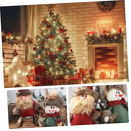GALPADA 3 Pçs Boneca De Pano De Saco De Natal Brinquedo Lenhoso Americana Decoração Eua Decorações D