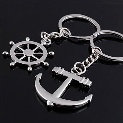 DKX Zinc Alloy Couple Meta Lovers Sweet Gift Keyboard Mouse Key Lock Keychain Keyring-Anchor