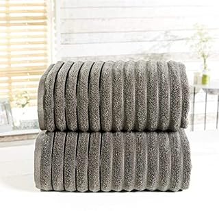 Rapport Home Rapport Ribbed 100% Cotton Towel Set, White, 6 Piece Bale