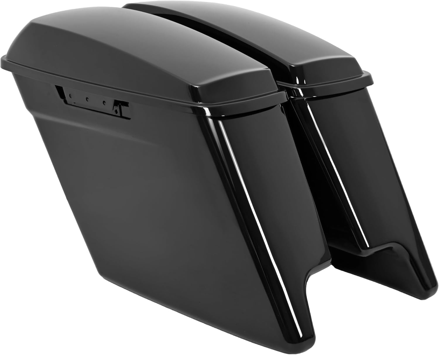 ECOTRIC 5'' Extended Stretched Saddlebags Compatible with Harley Touring Road King Street Glide Electra Glide Ultra-Classic Motorcycle Saddlebags 14-24