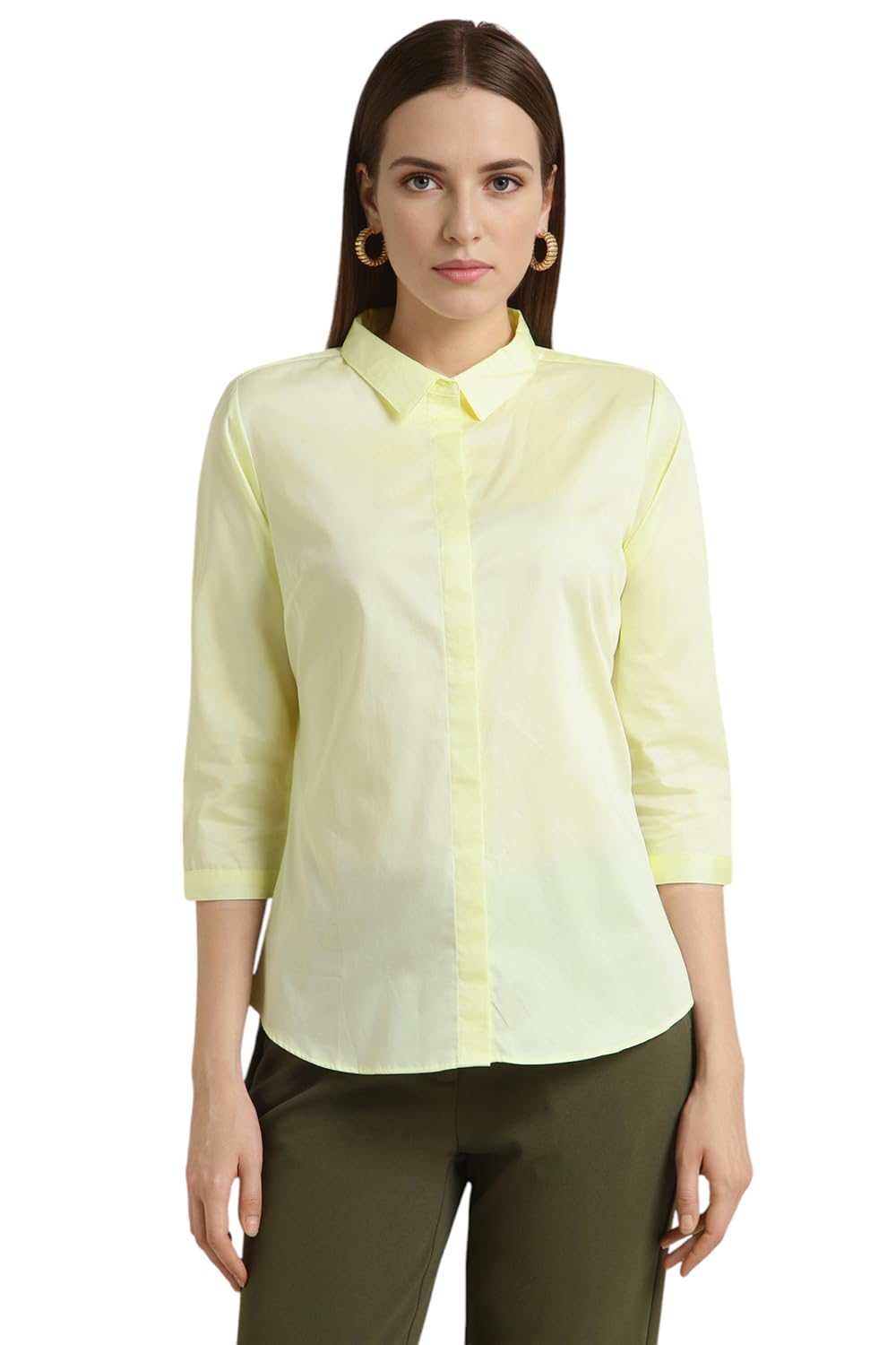 Women's Solid Regular Fit Shirt-image-49