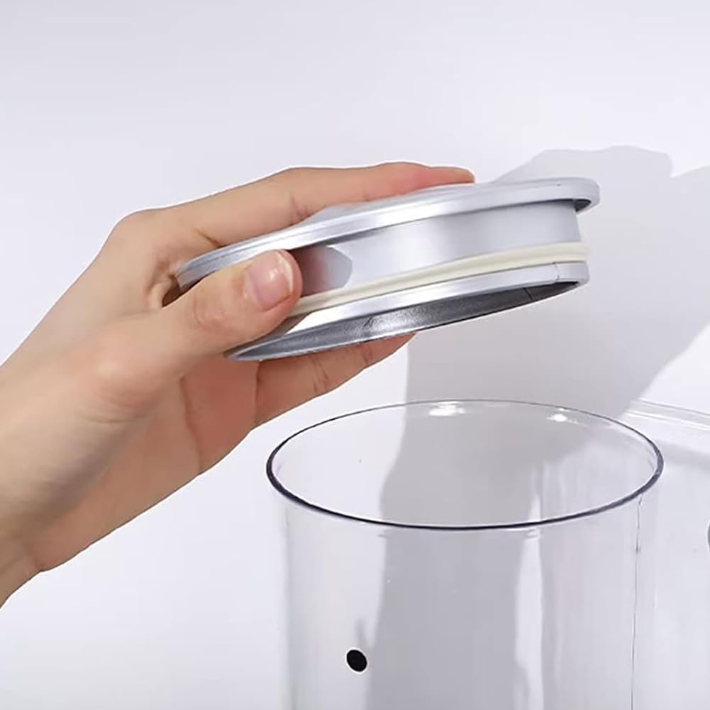 BAKAJI Dispensador de cereales triple de pared, dispensador de tres montaje en pared, dispensador para alimentos secos, caramelos, copos de maíz, nueces, tapa extraíble con cierre hermético (plateado)