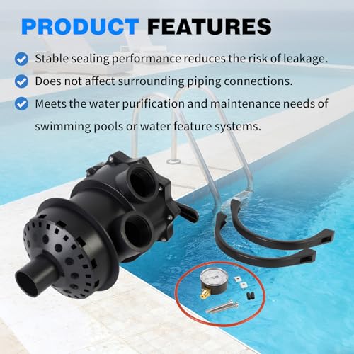 NEXAGEBIUS SP071620T Multiport Control Valve with Clamp and O-Ring Compatible with Hayward Pro Series Sand filter S310T2 S360T2 S270T2 Vari-Flo Valve Top Mount by NEXAGEBIUS - Used condition - Image 5