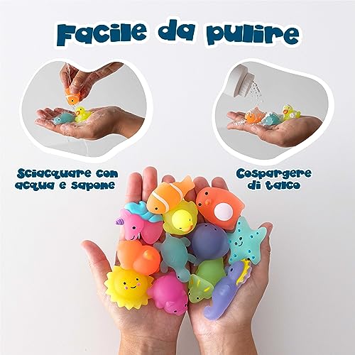 Bonnyco Squishy Piccoli Gadget Compleanno Bambini Pack 80 Mini Giochi. Regalini Fine Festa Compleanno Bambini Che Si Illuminano Al Buio, Regalino Fine Festa Dopo Invitati. Mochi Kawaii Gadget - 6